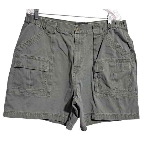 croft & barrow Other - Croft & Barrow Cargo Shorts Mens Size 38 Green 100% Cotton Durable Casual Style